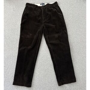 Polo Ralph Lauren Corduroy Pants Mens 38x32 Brown Philip Pant Straight Leg Chino